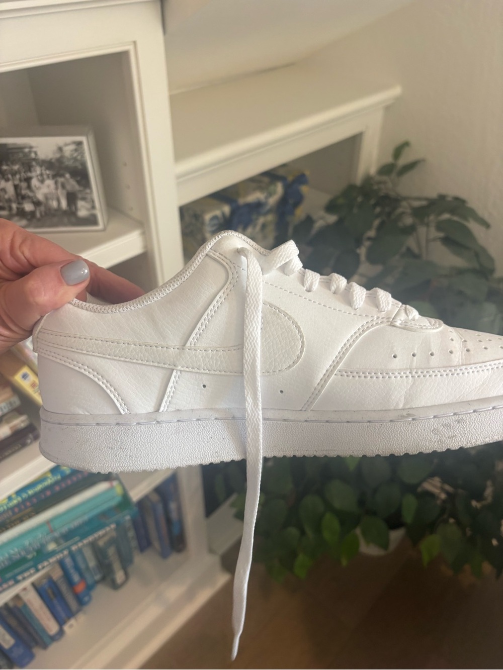 Nike White Low-Top Leather Sneaker